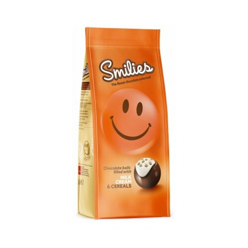 SMILIES čokolada mlečne crispy kuglice 120G Cene