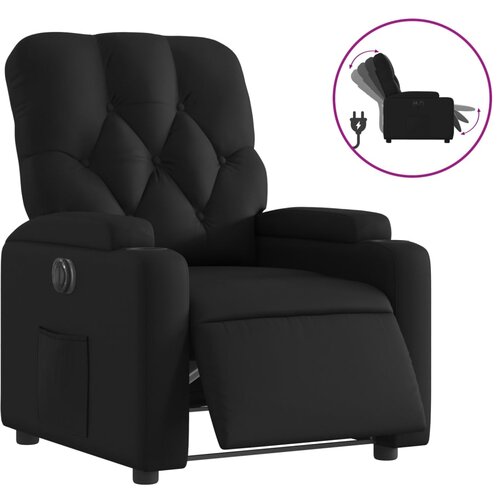Maison Chic Električni naslanjač - Relax naslanjač črno umetno usnje, (22062119) Cene
