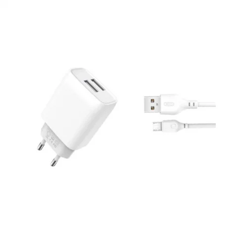 XO 2-port USB wall charger L57 2.4A + Lightning...