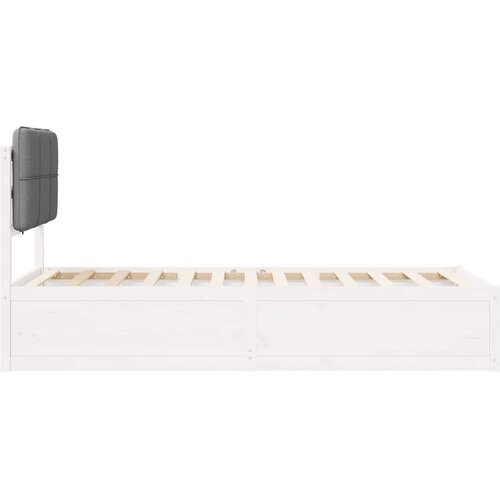  Krevetni okvir s tapiciranim uzglavljem Svijetlo siva Svjetlosiva 195.5 x 80.5 x 93 cm Slike