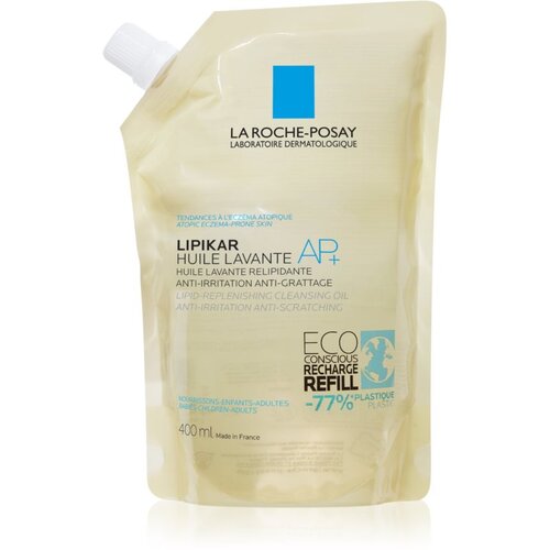 La Roche Posay Lipikar Huile AP+ mehčalno umivalno olje za relipidacijo proti razdraženju nadomestno polnilo 400 ml Cene