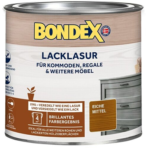 BONDEX Lazura (Hrast, 375 ml, Svilenkasti sjaj) Slike