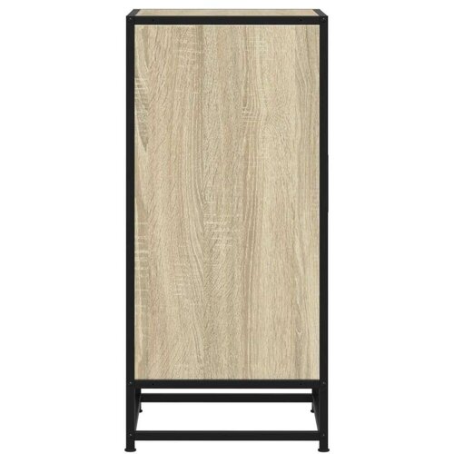 VidaXL Komoda boja hrasta 35,5 x 35 x 76 cm konstruirano drvo i metal Slike