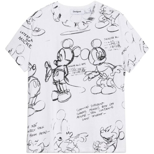 Desigual TS_MICKEY SKETCH 25WWTK03 Bijela Slike