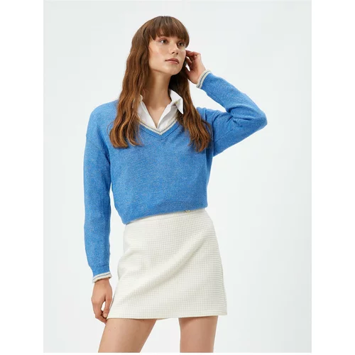 Koton Double Layer Look Knitwear Sweater