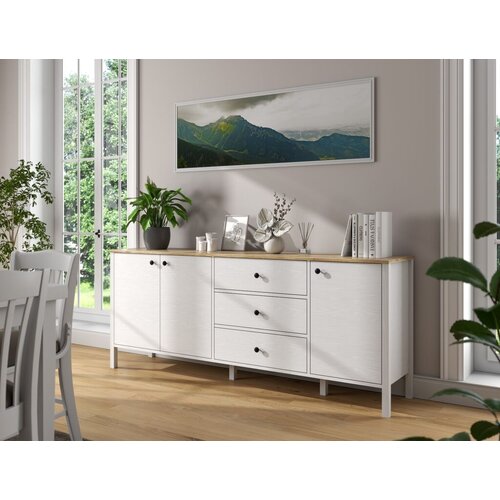 Hanah home konzolni sto FRN-20009, 200x82x44 cm, Beli Slike