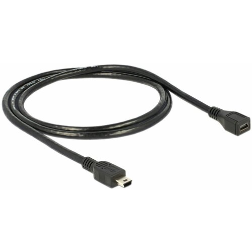 Delock podalj&scaron;ek USB Mini B-m Mini B-ž 1m črn 82667, (21382463) Cene