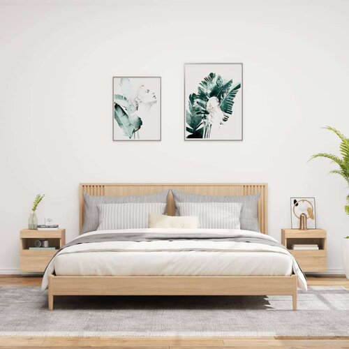  Zidni TV ormarići LED 2 kom boja hrasta sonome 40x30x40 cm Slike