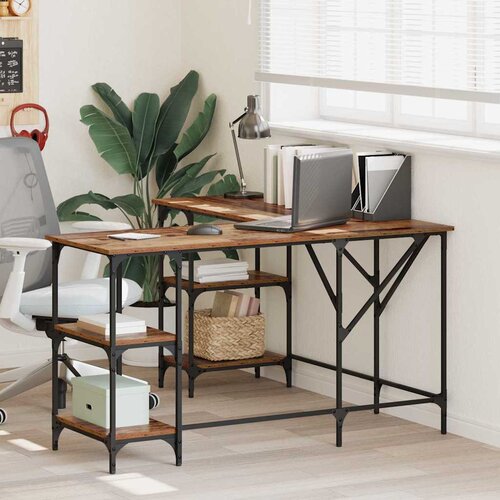 VidaXL Miza Star les 139 x 139 x 75 cm Konstruiran les Slike