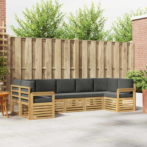  Set vanjskih sofa 6 pcs Bijela i Antracit 304 x 128,5 x 73 cm Cijene