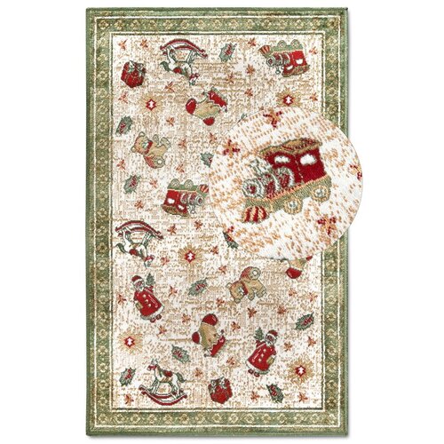 Villeroy & Boch Zeleni tepih s božićnim motivom od mješavine pamuka 50x80 cm Toy's Delight Green Christmas – Cijene