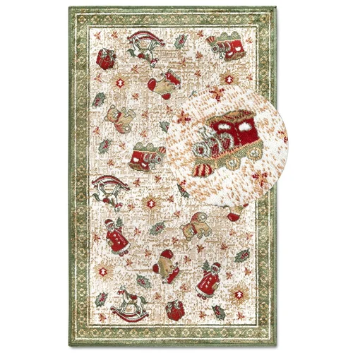 Villeroy & Boch Zeleni tepih s božićnim motivom od mješavine pamuka 50x80 cm Toy's Delight Green Christmas –