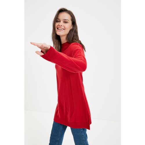 Trendyol Red Knitwear Sweater Cene