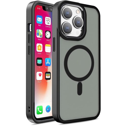  Hibridni MagSafe ovitek za iPhone 14 Plus, Črn Cene