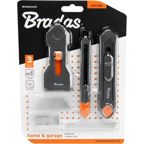 Bradas Set noževa DIY-KN191809, Crni Slike