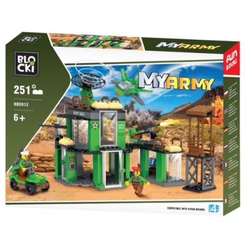 Kocke blocki vojna baza 251pcs Cene