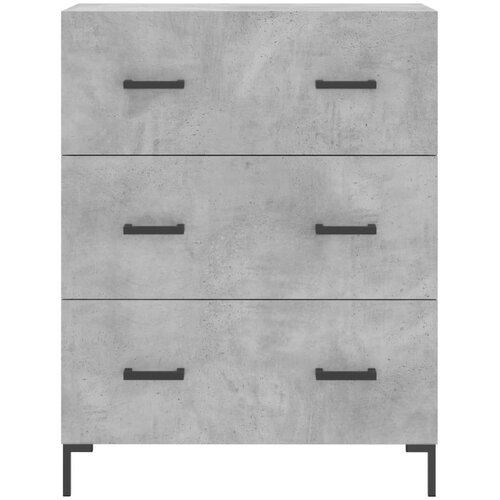  Visoka komoda siva betona 69,5x34x180 cm od konstruiranog drva Slike