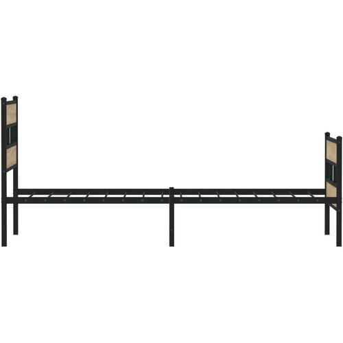 vidaXL Metalni okvir kreveta bez madraca boja hrasta sonome 100x190 cm Cene