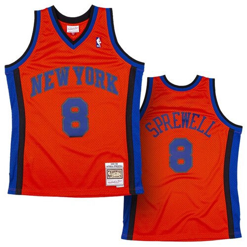 Mitchell And Ness mu&amp;scaron;ki Latrell Sprewell New York Knicks 1998-99 Mitchell &amp;amp; Ness Reload 2.0 Swingman dres Slike