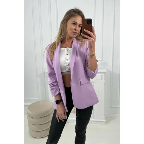 Kesi Elegant blazer with lapel light purple
