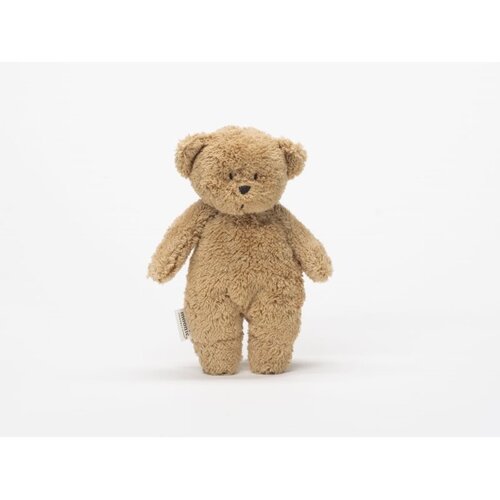 Moonie Sensory Little Teddy pli&amp;scaron;asta igrača Cappuccino 1 kos Slike