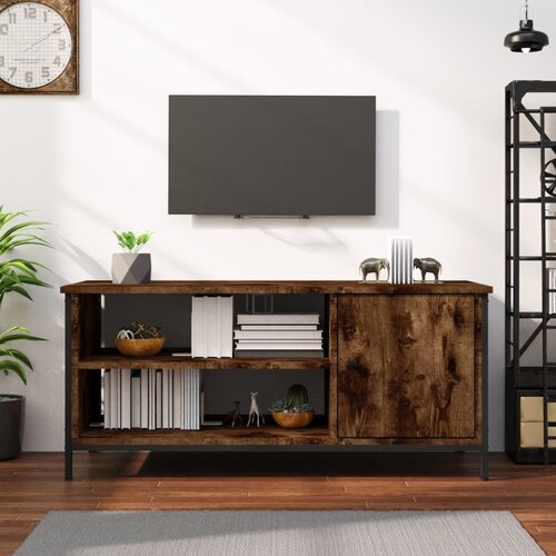 TV ormarić boja dimljenog hrasta 100x40x45 cm konstruirano drvo Cijene