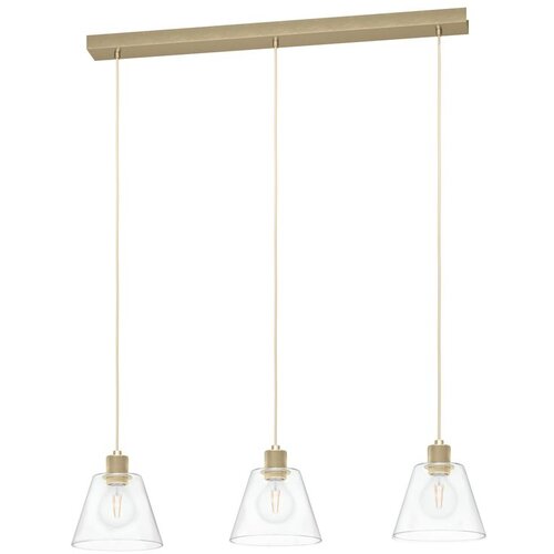 Eglo Viseća lampa COPLEY 3xE27 90 cm zlatna/staklo 43634 Slike