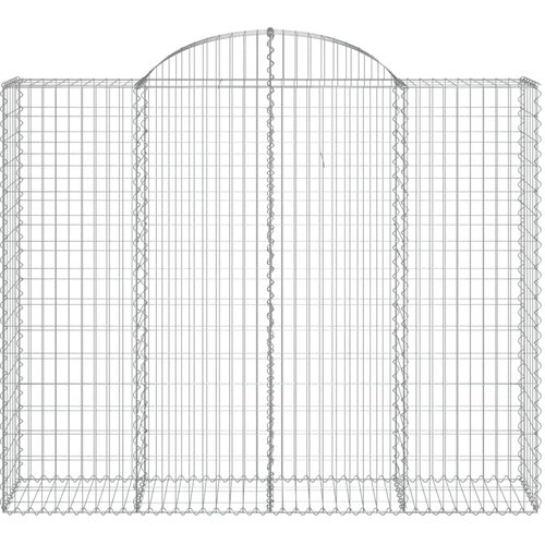  Lučne gabionske ko&amp;scaron;are 8 kom 200x50x160/180cm pocinčano željezo Slike