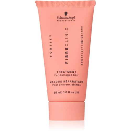Schwarzkopf Professional Fibre Clinix Fortify Treatment maska za učvr&amp;scaron;ćivanje za o&amp;scaron;tećenu kosu 30 ml Slike
