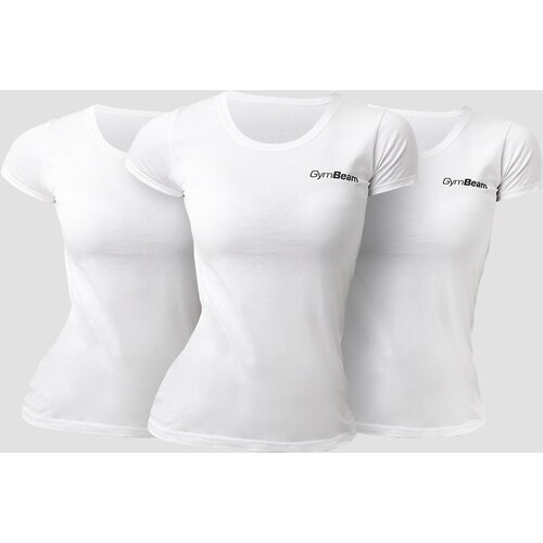 GymBeam Ženska majica Basic 3pack White Slike