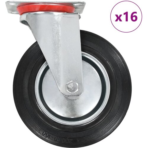 VidaXL Okretni kotačići 16 kom 200 mm Slike