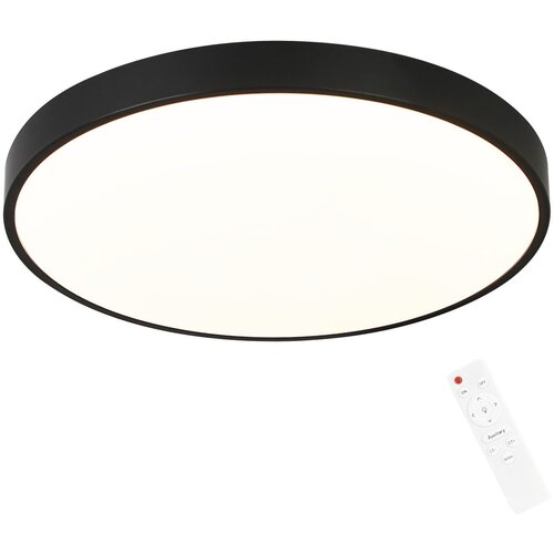 Nettlife zatemnljiva LED stropna svetilka z daljinskim upravljalnikom 36W kopalni&scaron;ka svetilka črne barve IP44 vodoodporna ravna 37 cm okrogla, (22111128) Cene