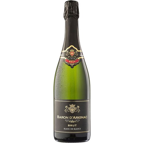 Baron Darignac Baron d&amp;#039;Arignac Suvo belo vino Brut Blanc de Blancs, 0.75 l Slike