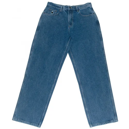 Nonsense Hlače Pant bigfoot denim Modra