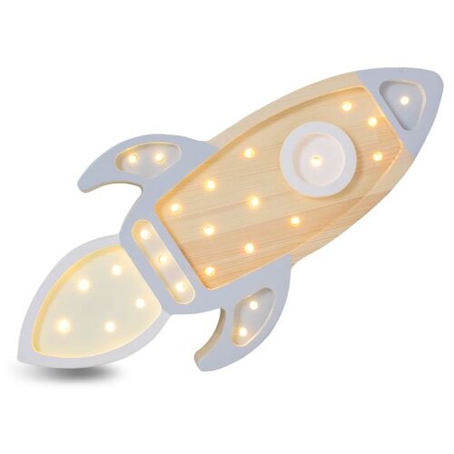 Little Lights stolna svjetiljka Raketa 41x20x5,5 cm - drvo, siva Cijene