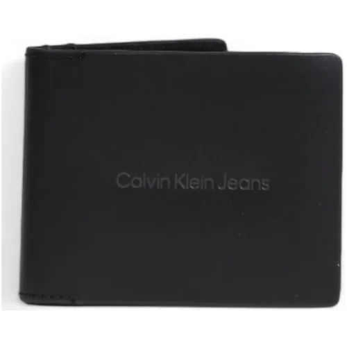 Calvin Klein Jeans Denarnice LOGO PRINT BIFOLD ID K50K512063 Črna