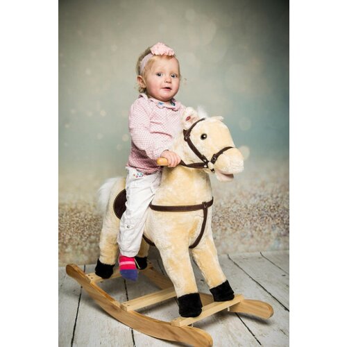 Knorr toys konj muzički na ljuljanje bež ( 40502 ) Slike