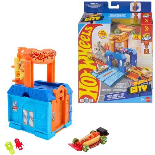 Mattel Hot Wheels: City Dine &amp, Go osnovni komplet avtomobilistične restavracije &ndash; Cene
