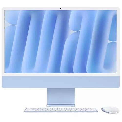 Apple 24-inčni imac M4 sa 10-jezgarnim cpu-om, 10-jezgarnim gpu-om, 16GB objedinjene memorije i 512GB ssd - blue Slike
