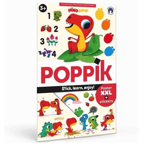 Poppik Edukativni poster s nalepnicama Otkrića: Prvo Učenje 3+ Slike