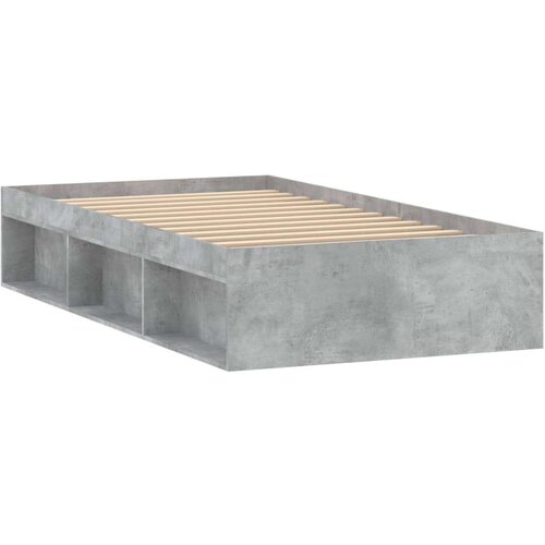  Kreveta siva boja betona 90 x 200 cm Slike