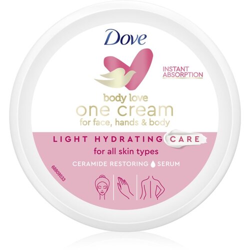 Dove Body Love lahka krema za telo in obraz 250 ml Slike