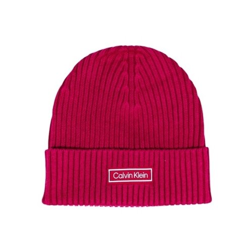Calvin Klein Jeans Kape PATCH CHUNKY RIB COTTON BEANIE LV04D8053G Rdeča Slike