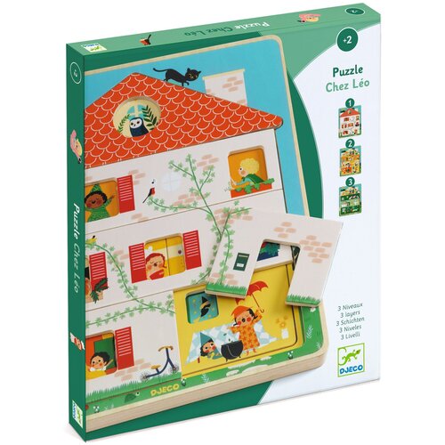 Djeco Trislojna vstavljanka &ndash; dom Cene