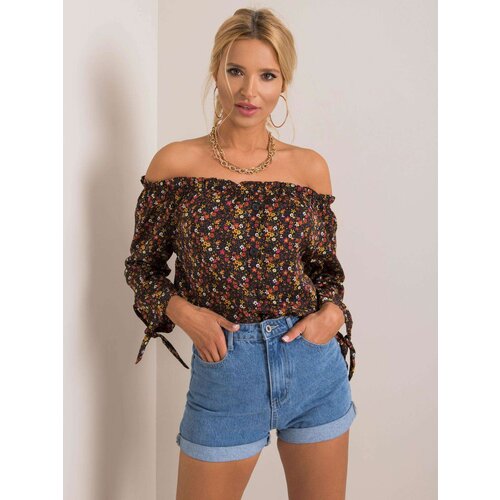 Sublevel Blouse-D52211W10987A-black-red Cene