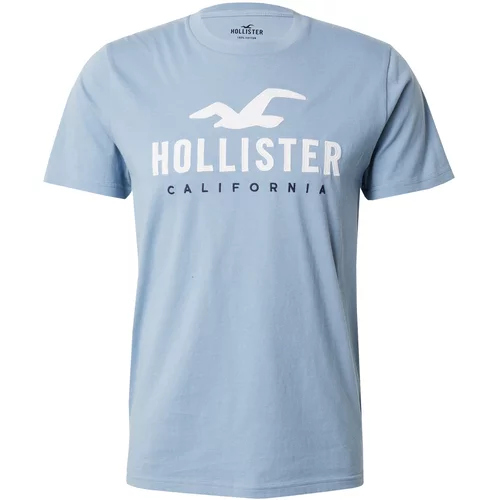 Hollister Majica mornarsko plava / svijetloplava / bijela
