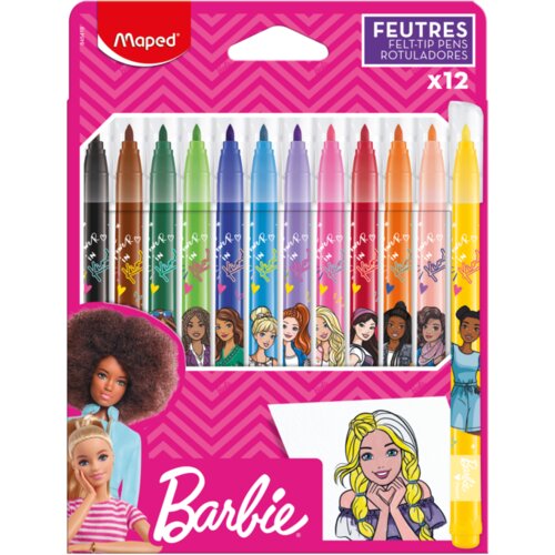 Maped fiber pisalo Barbie, kartonska &scaron;katla 12, (21656091) Cene
