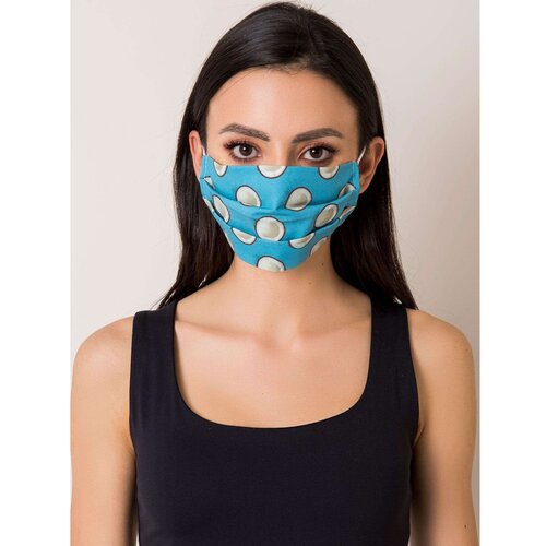 Fashion Hunters blue reusable mask with a print Cene