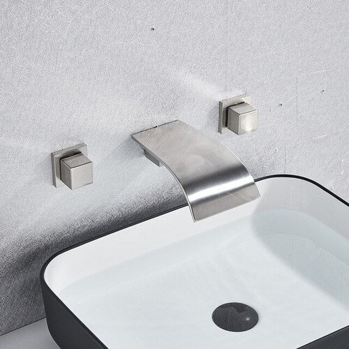 Kranig Kraanwerk oblikovanje | mešalna armatura za kad in umivalnik | gumbi | curved spa | brušeno nerjaveče jeklo, (21731888) Cene