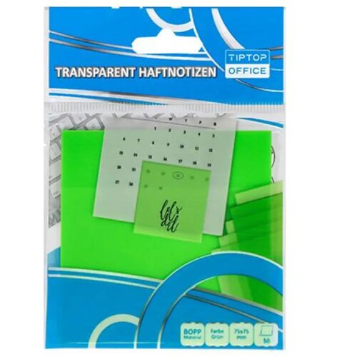 Spirit Prozirni zeleni samoljepljivi označivač stranica 75x75mm Cijene